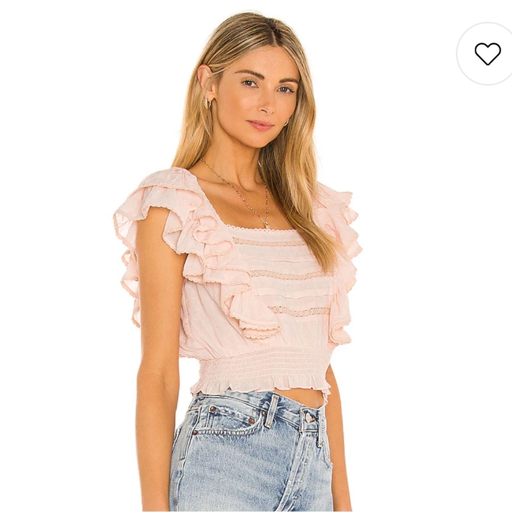 Revolve top in Blush Pink